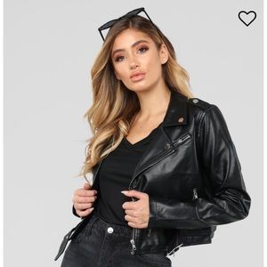 Fashion Nova Faux Leather Jacket
